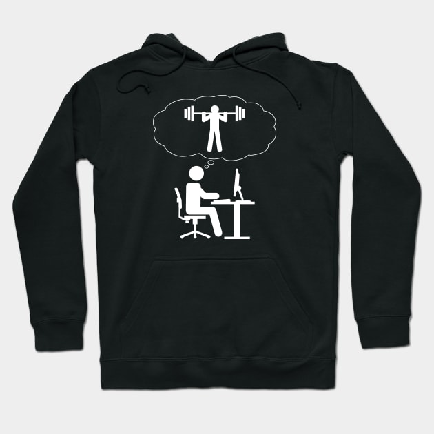 Office Dreamer - Lifting Hoodie by CCDesign